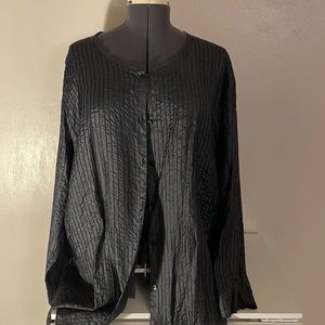 Eileen Fisher Silk Textured Blouse size 3X
